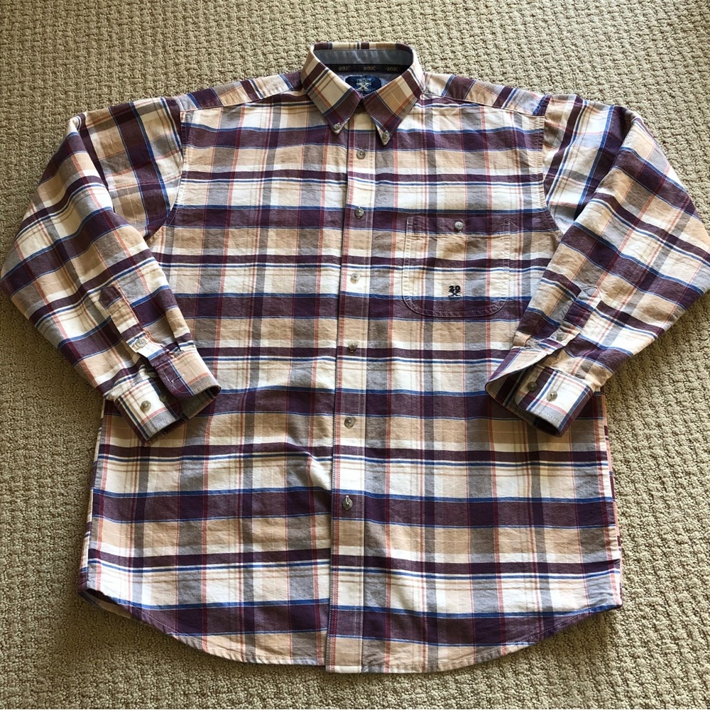Wrangler 20X Plaid Button Down